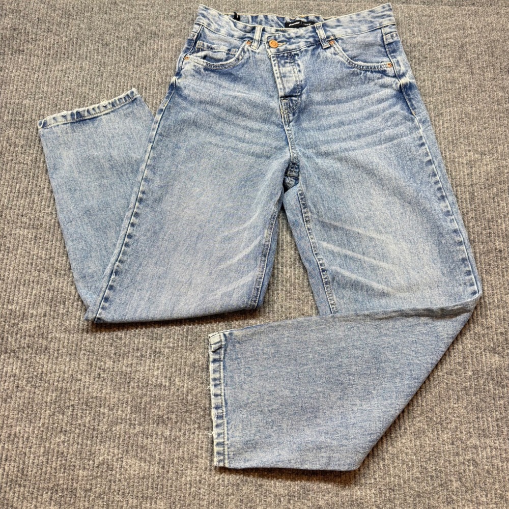 Bluenotes 90s Super High Rise Straight Leg Jeans Blue Womens Size 0‎ Denim